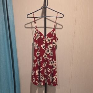 (J45) Womans Love Chelsey Floral Spaghetti Strap Mini Dress
